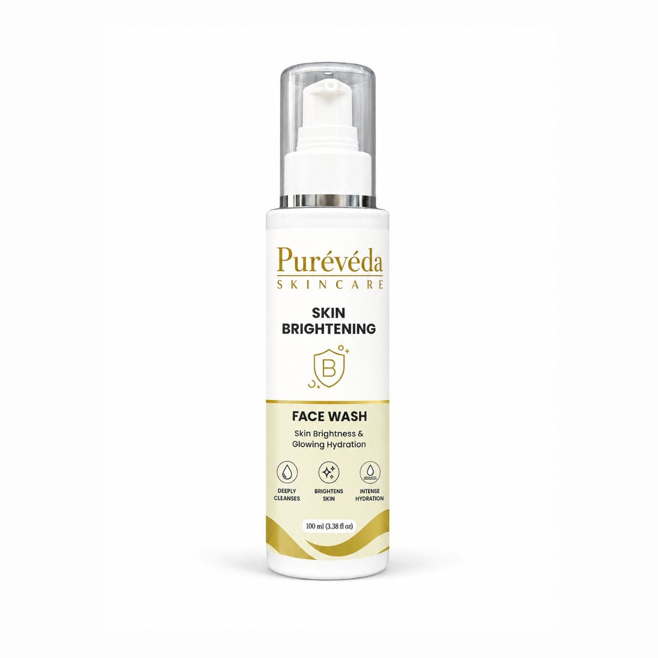 Pureveda Skin Brightening Face Wash – Brightens Skin & Provides Intense Hydration | 100 ml