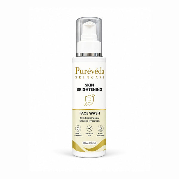 Pureveda Skin Brightening Face Wash – Brightens Skin & Provides Intense Hydration | 100 ml