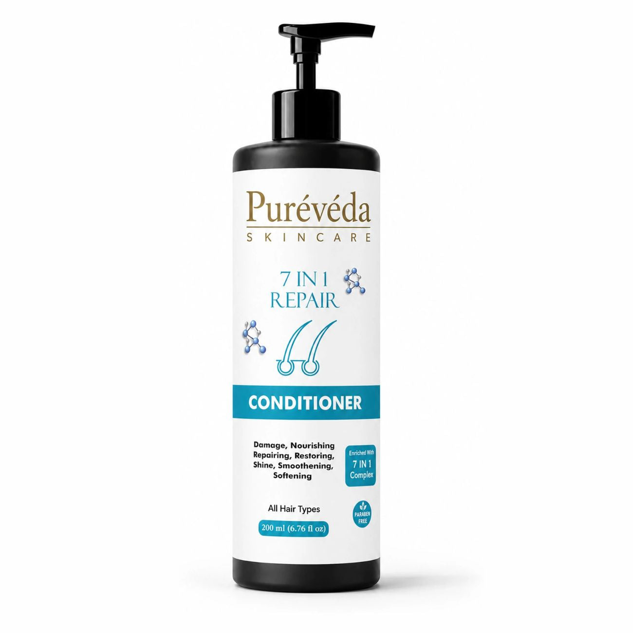 Pure Veda 7 in 1 Repair Conditioner | Damage Repair & Nourishing Hair Conditioner for Men & Women | For All Hair Types | 200ml Main image