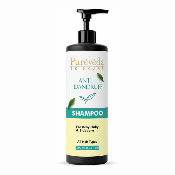 Pureveda Anti-Dandruff Shampoo – For Itchy, Flaky & Stubborn Dandruff