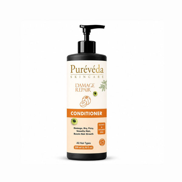 Pureveda Damage Repair Conditioner – For Dry, Frizzy & Damaged Hair | 200 ml