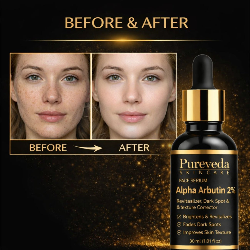 Pureveda Alpha Arbutin 2% Face Serum – Dark Spot & Texture Corrector | 30 ml