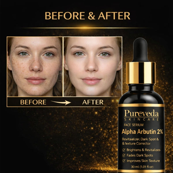 Pureveda Alpha Arbutin 2% Face Serum – Dark Spot & Texture Corrector | 30 ml