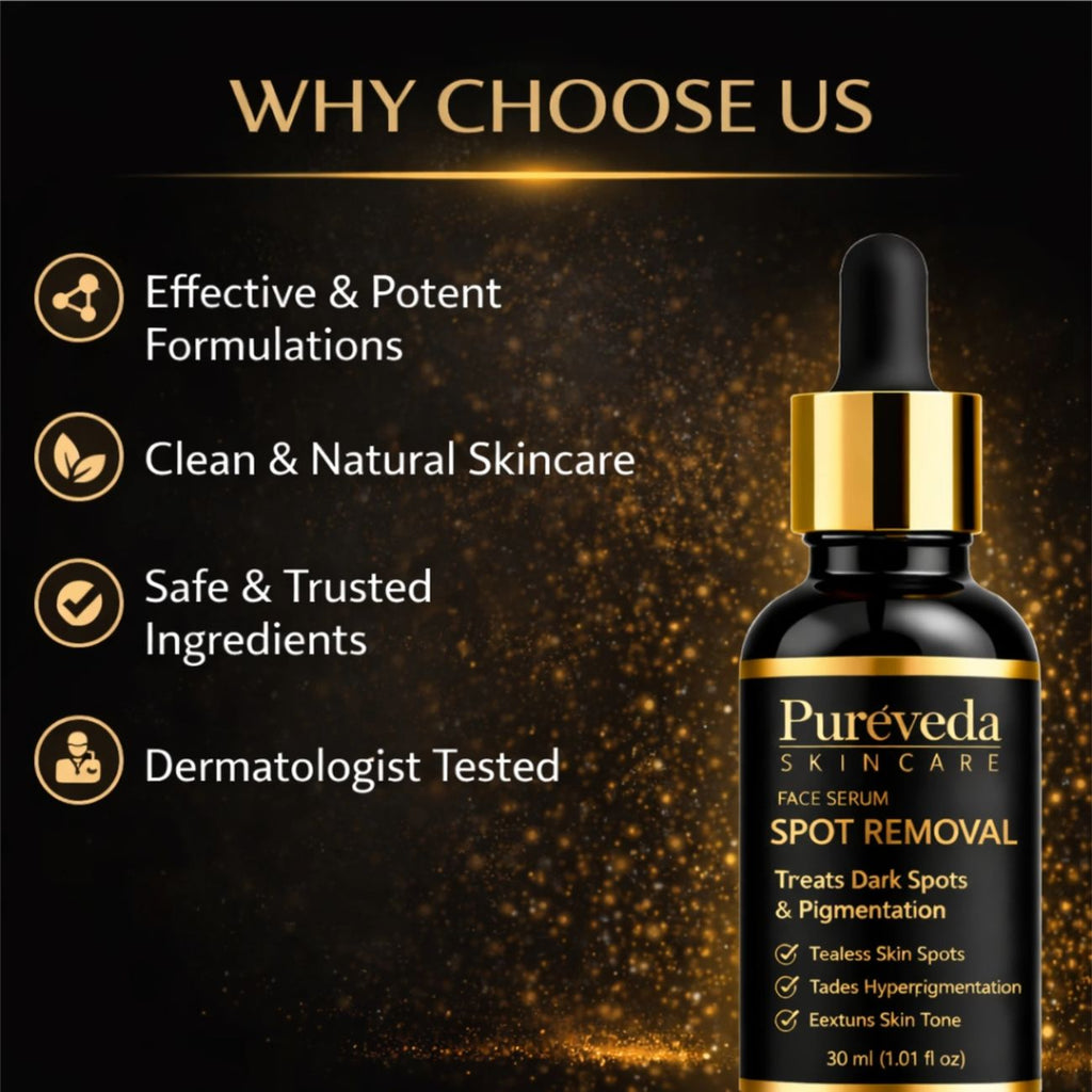 Pureveda Spot Removal Face Serum – Dark Spot & Pigmentation Care | 30 ml