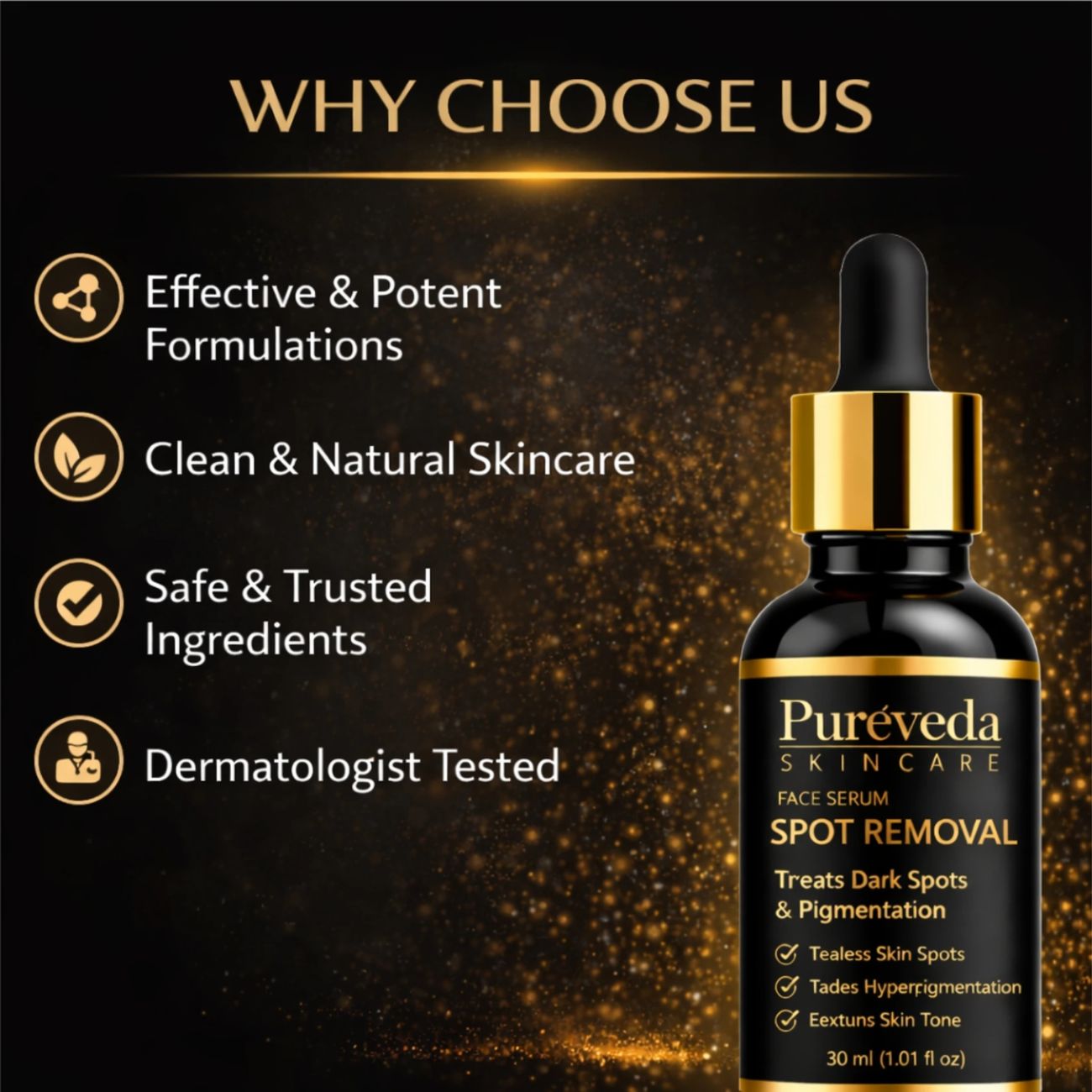 Pureveda Spot Removal Face Serum – Dark Spot & Pigmentation Care | 30 ml