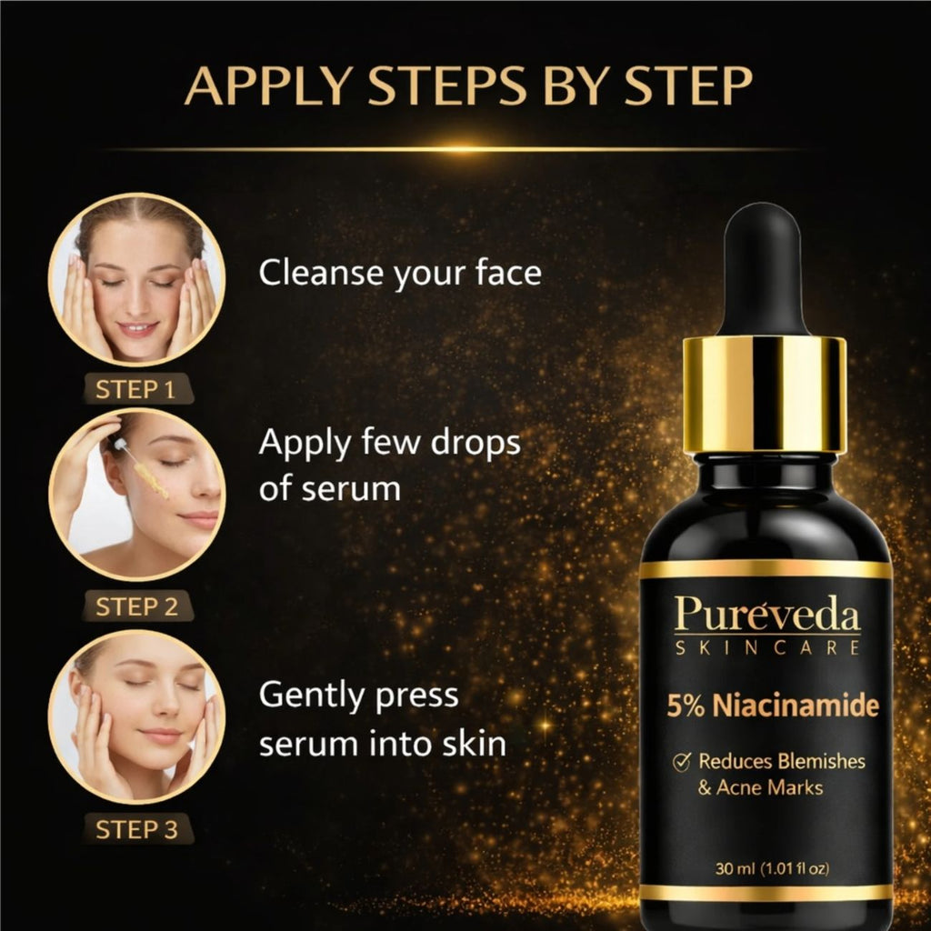 Pureveda 5% Niacinamide Face Serum – Blemishes & Acne Marks | 30 ml