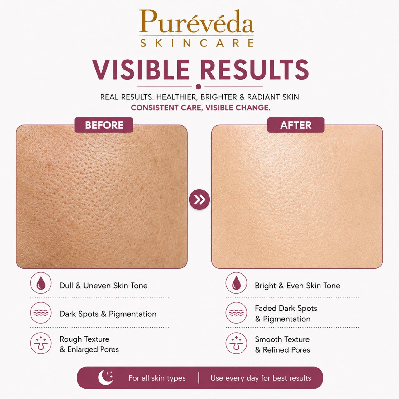 Pure Veda Ubtan Brightening Face Cream | Nourishing Glow Cream for Men & Women | 50g