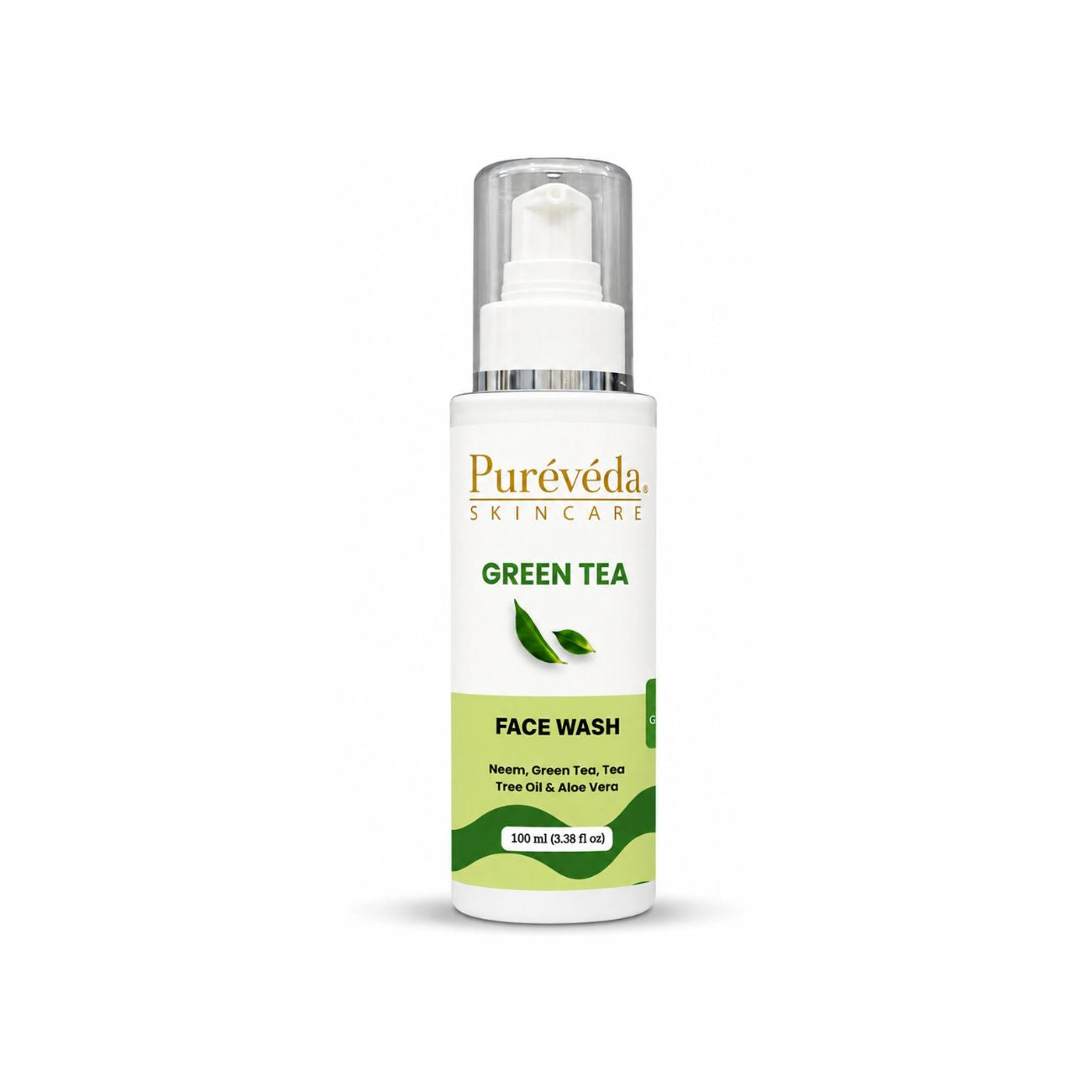Pureveda Green Tea Face Wash – With Neem, Tea Tree Oil & Aloe Vera | 100 ml Main image